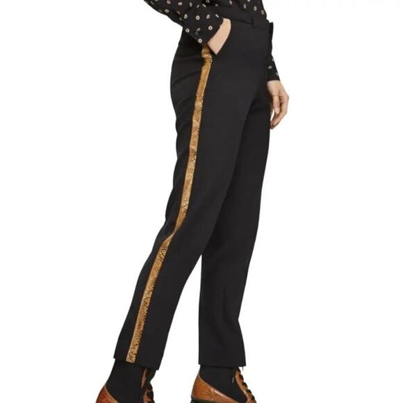 Scotch & Soda Atelier tailored black pant snakeskin pin stripe size XS - Picture 1 of 8